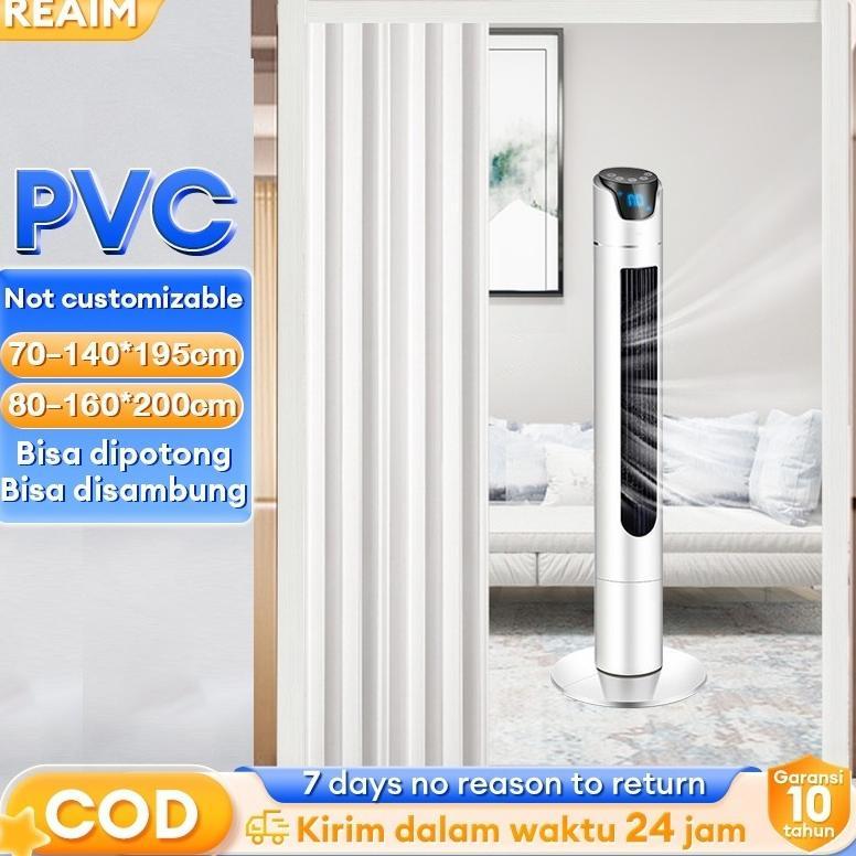 Reaim Pintu Lipat PVC Folding Door Geser 195*70CM/200*80CM for kamar tidur Penyekat Ruangan pintu ka