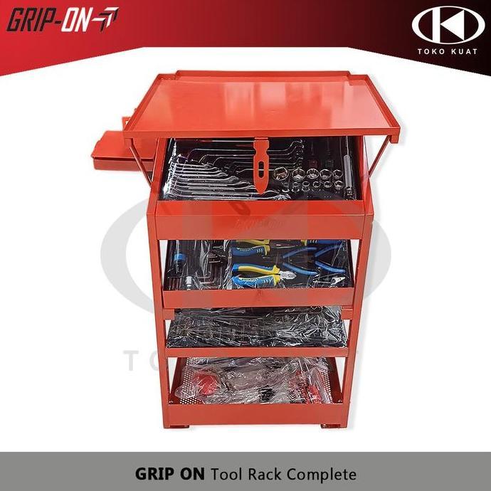 Promo Tool Rack Complete Set GRIP ON Tool Kit Rak Kunci Set Bengkel Motor Diskon