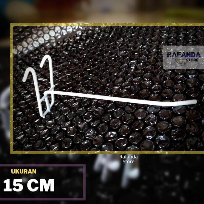 (Isi 50Pcs) Single Ram 15Cm Cantolan Kawat Ram Dinding Gantungan Aksesoris Hp Konter Toko Sparepart 