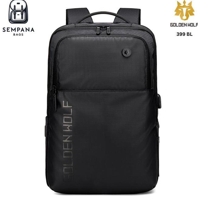 Golden Wolf Gb00399 Tas Ransel Bapa Warna Hitam