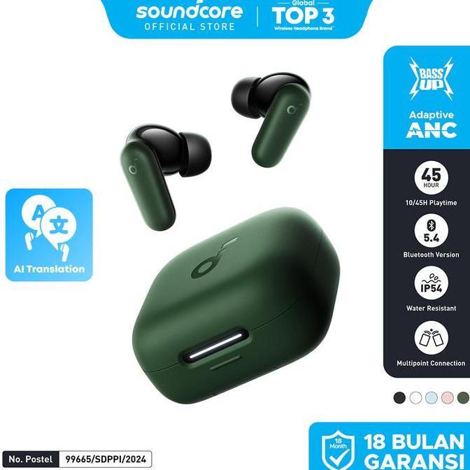 (New Launch) Soundcore Anker R50I Nc Earbuds Adaptive Noise Canceling Headset Earphone Bluetooth 5.4