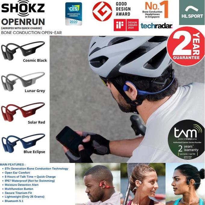 Bluetooth Headset Aeropex Aftershokz Wireless Stereo Bone Conduction