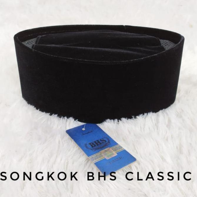 Songkok AC BHS Classic Gold Peci Kopyah Ecer Grosir Termurah Terlaris Hitam Kopiah Nyaman Lembut Mus