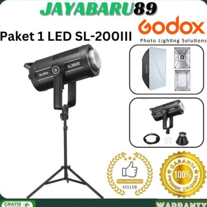 TERBARU - GODOX SL200III,GODOX SL-200III,GODOX SL 200III,GODOX SL200 III LAMPU LED LIGHTING STUDIO