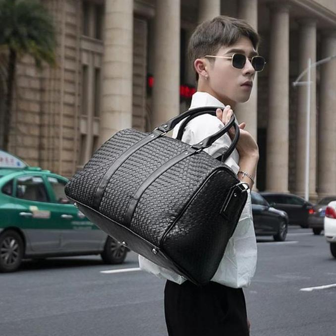 NEW POLOFELIX FASHION TAS TRAVELL PRIA WANITA KLASIK PU KULIT TAS WANITA PORTABEL BESAR KAPASITAS TA