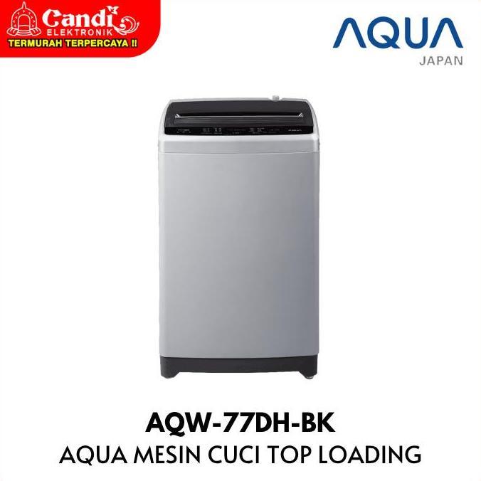 Terlaris Aqua Mesin Cuci Top Loading 7 Kg Aqw-77Dh-Bk  Aqw77Dhbk Aqw 77Dh Bk