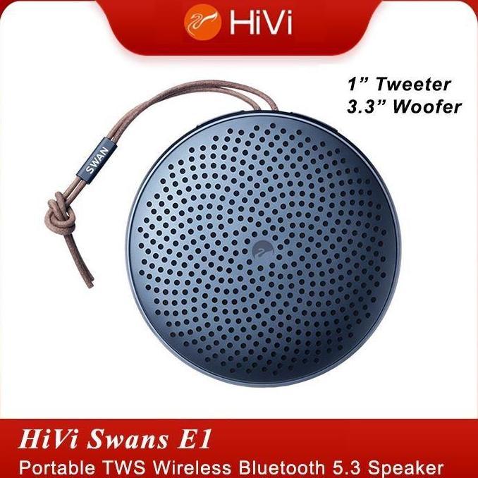 BEBAS ONGKIR - HiVi Swan E1 Portable Speaker Support TWS Bluetooth 5.3