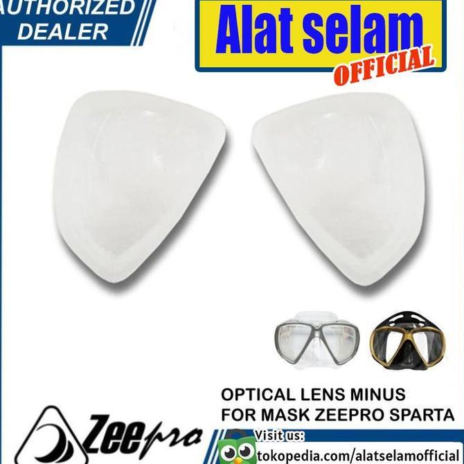 TERMURAH - Optical Lens Minus For Mask Snorkeling Freedive Diving Zeepro Sparta