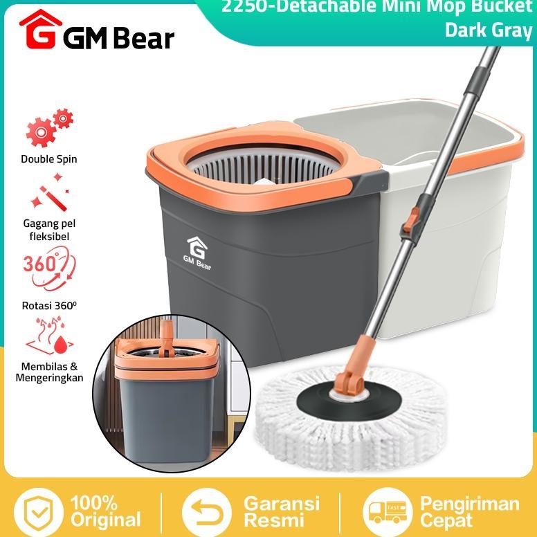 GM Bear Pel Lantai Peras Otomatis  2250 - Ultra Mop Aclima Pelan Lantai Mini Dark Grey Kain Pel Lant