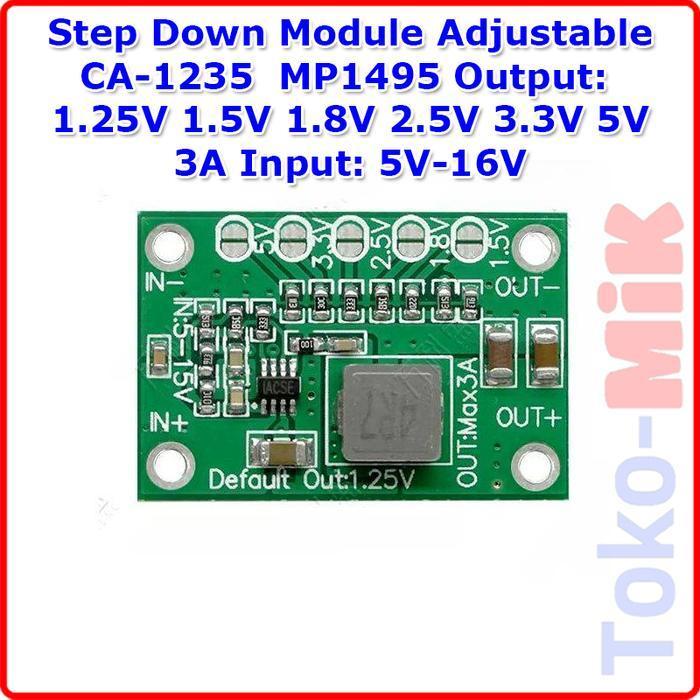 DC-DC Step Down Converter Out 1.5V 1.8V 2.5V 3.3V 5V 3A CA-1235 MP1495