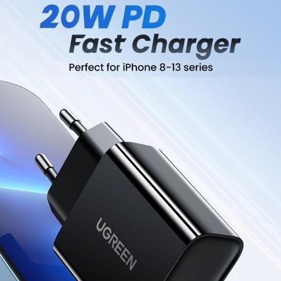 UGREEN Adaptor Kepala Charger MFI PD 20W Fast Charging Type C Output
