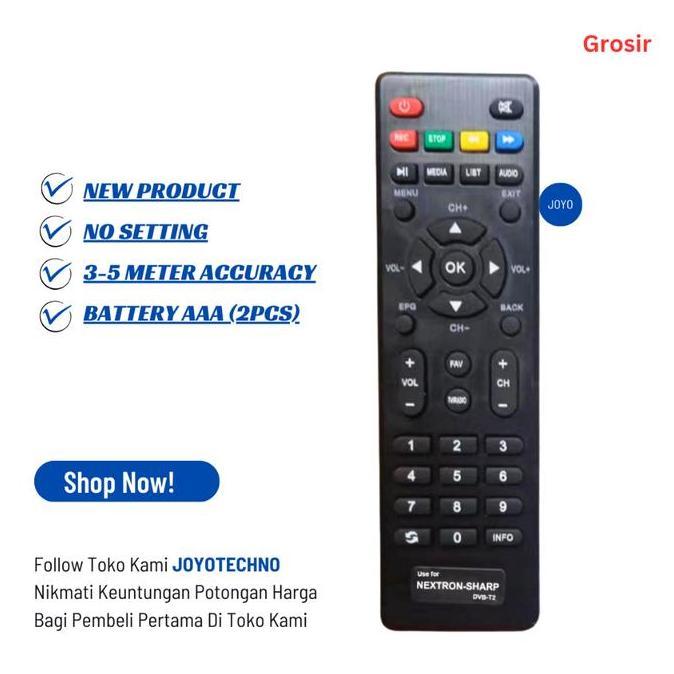 Nextron Remote STB Nextron TR1000 Set Top Box DVBT2 Nextron