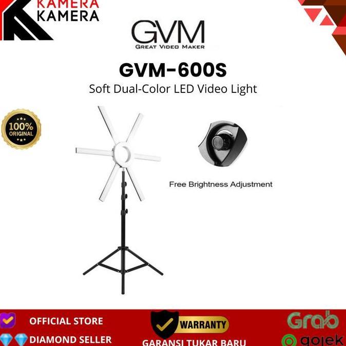 GVM 600S GVM-600S Bi-Color Dimmable LED Ring Light Ringlight Ringlite