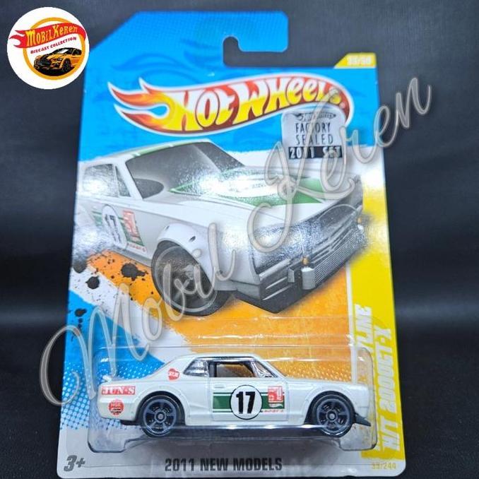 Diecast Hot Wheels AKTA FS 2011 HW Premiere Nissan Skyline H/T 2000GT-X white