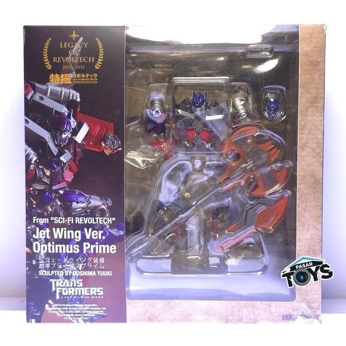 SCI-FI Legacy Of Revoltech Series Transformers Optimus Prime with Jet Wing Ver. Dark Of The Moon