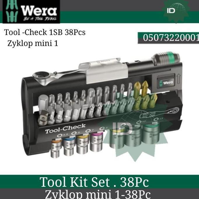 Promo WERA 05073220001 Tool Kit Set Tool-Check 1 Diskon