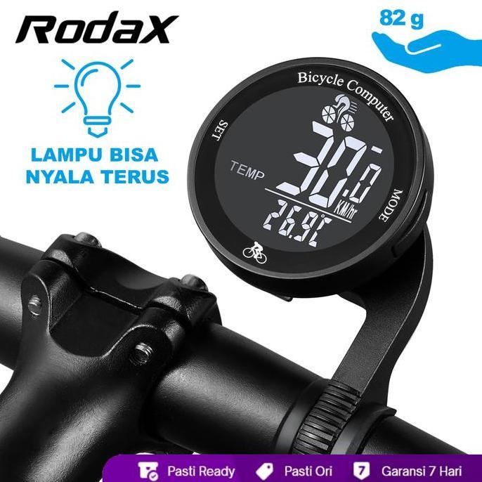 RODAX PRO WIRELESS SPEEDOMETER SEPEDA WATERPROOF LCD POSITIVENYA CERAH SPIDOMETER GOWES SPIDO SEPEDA