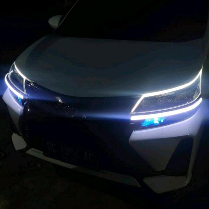 lampu led DRL depan headlamp + grill toyota all new avanza 2019 2020 2021 model alphard + RUNNING SE