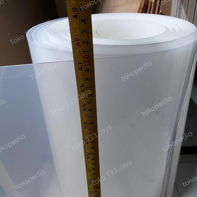 Fiber Pagar Putih Polos Super Tebal 120 cm Per Meter