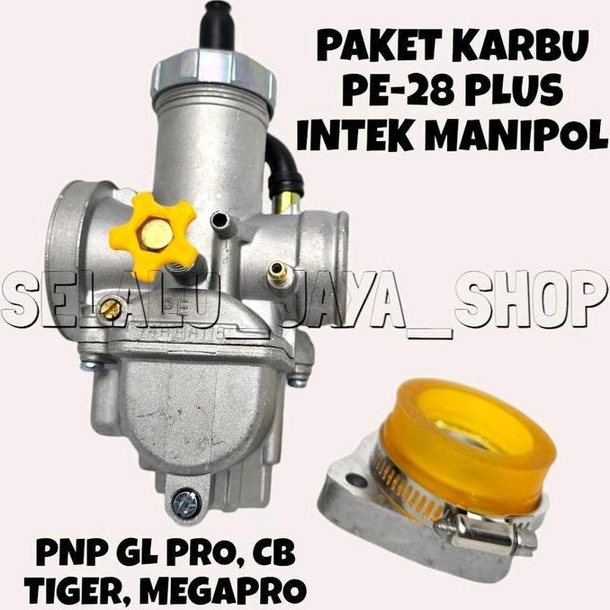 KARBU KARBULATOR PE 28 KEIHIN PLUS MANIFUL MANIPUL GL PRO TIGER CB SATRIA FU FULL SET MOTORCYCLE ORI