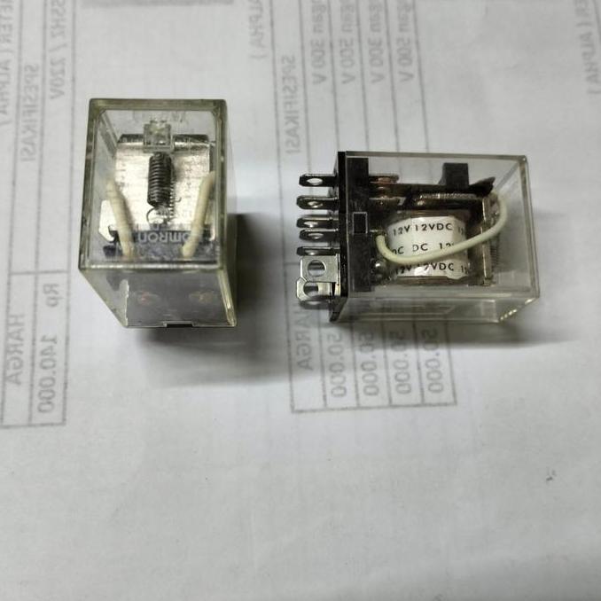 relay  omron LY 2 12volt DC ASLI