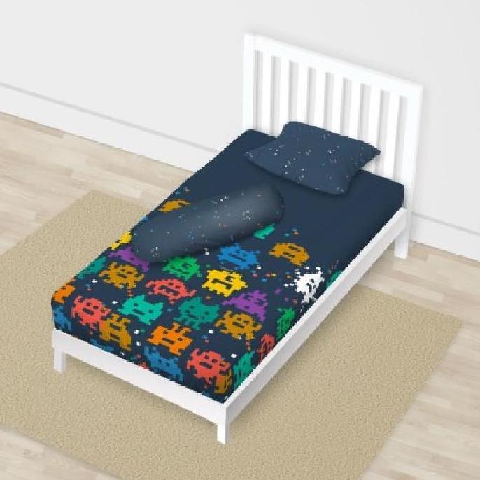 CALIFORNIA Sprei Single Full Fitted 120x200 Invaders Bed Guling