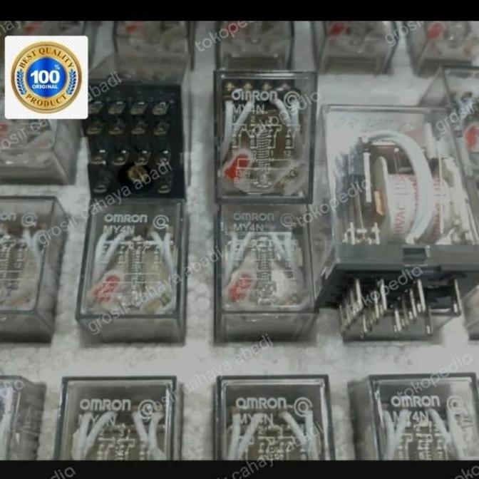 relay omron my4/my4n 110vac original 14kaki/relay 110vac/relay my4n HIGH QUALITY