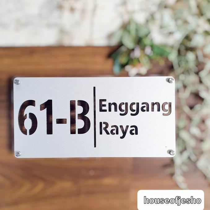 nomor rumah plat nomor rumah minimalis