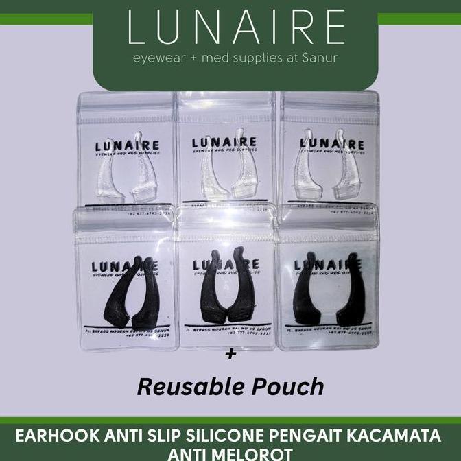Earhook Kacamata Silikon Anti Slip Anti Melorot l Penahan Gagang Kacamata