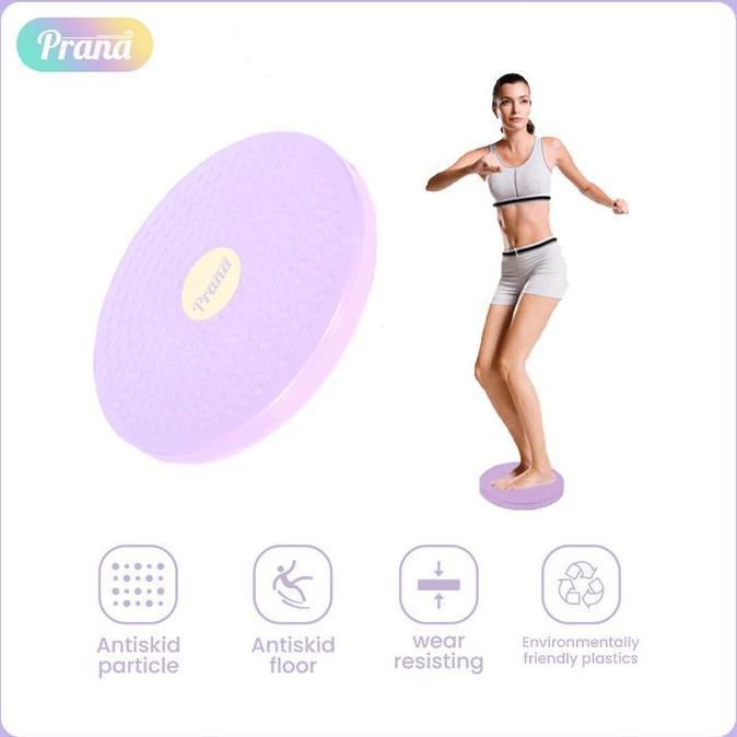 PRANA Magnetic Trimmer Jogging Body Plate Waist Twisting Alat Bakar Lemak-Alat Olahraga Putar Magnet