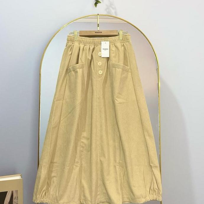 ZEYA SKIRT ROK CORDUROY/ KORDURAY ROK MIDI PREMIUM ROK 7/8