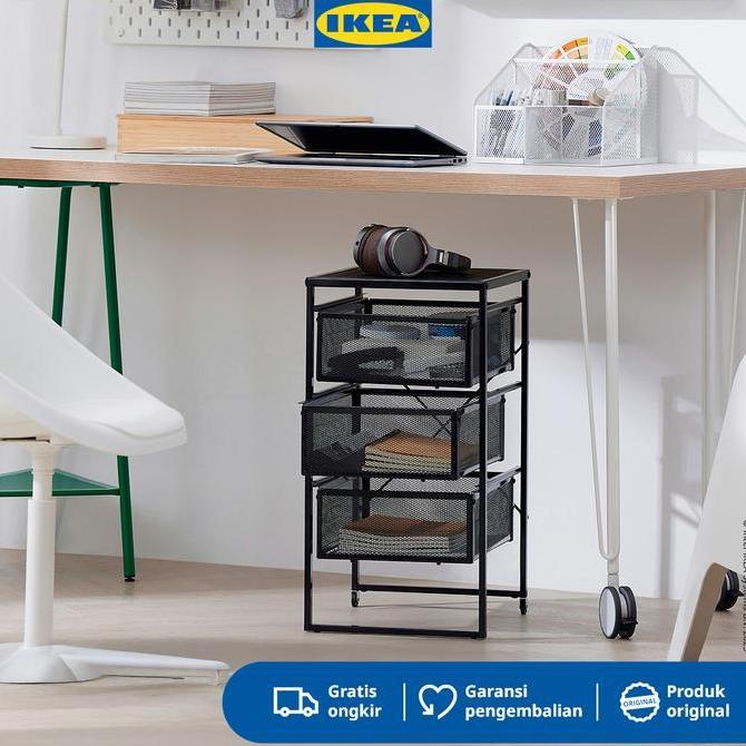 Ikea Lennart Lemari Laci Untuk Dokumen Hitam