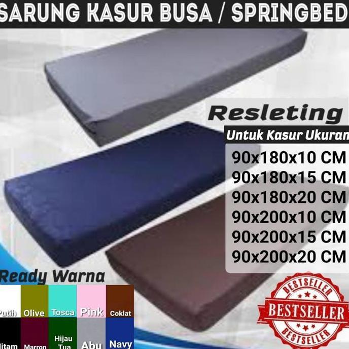 NEW SARUNG KASUR 90X200 CM , 90X180 CM UNTUK KASUR TINGGI 10, 15, 20 CM ORI