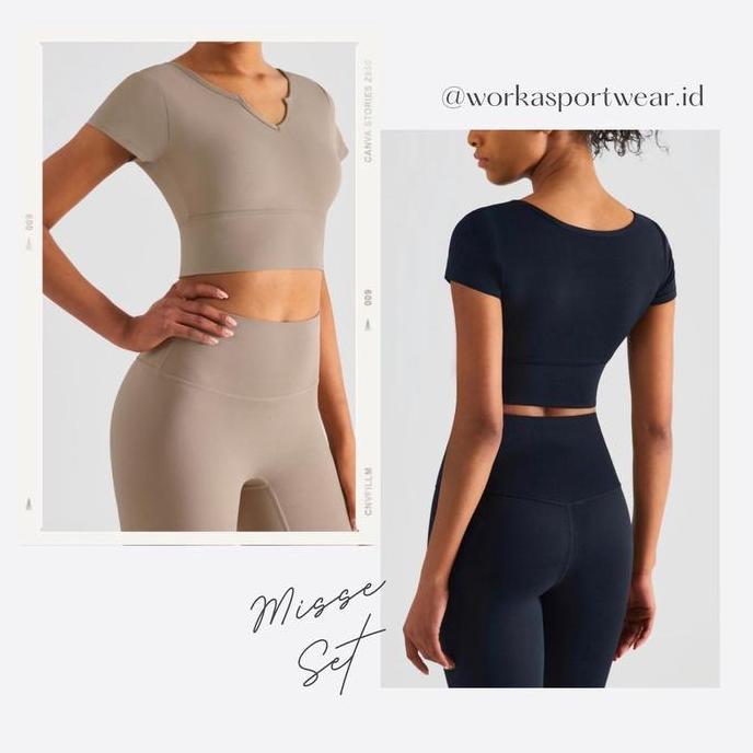 NEW WORKASPORTWEAR.ID - MISSE SET - STELAN OLAHRAGA WANITA IMPOR ORI