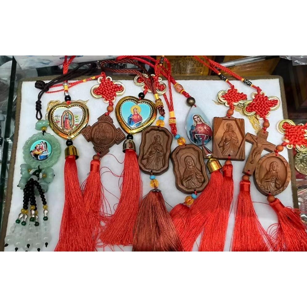 Kasil - Gantungan Hiasan Mobil // Hiasan Mobil Yesus Dan Salib - Tebus Murah