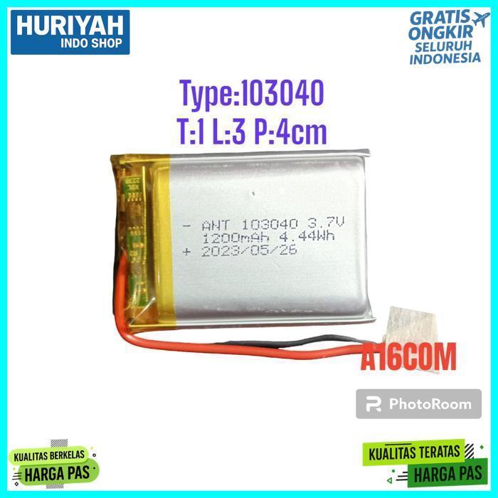 Baterai Lithium Polimer 3.7V 1200Mah 103040