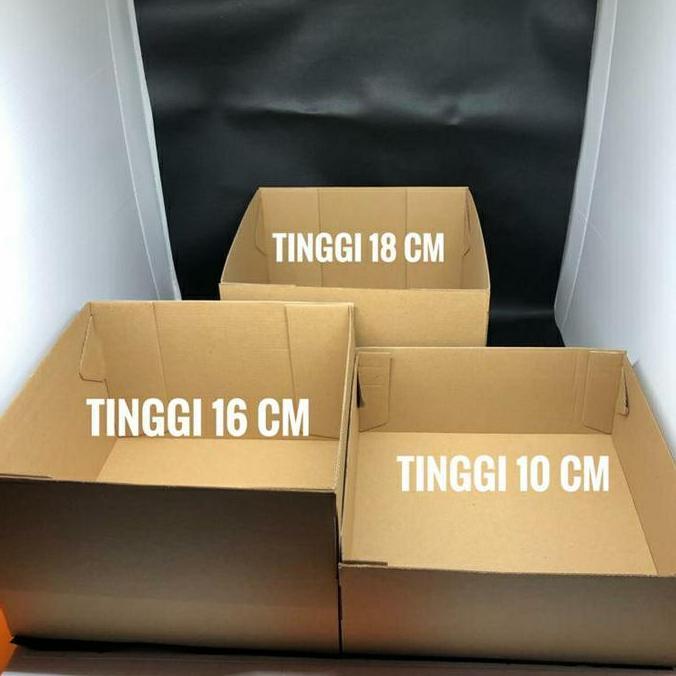 New- Box Kue Blue Mozaik Mika 25x25cm / Dus Kue / Kotak Kue / Cake Box