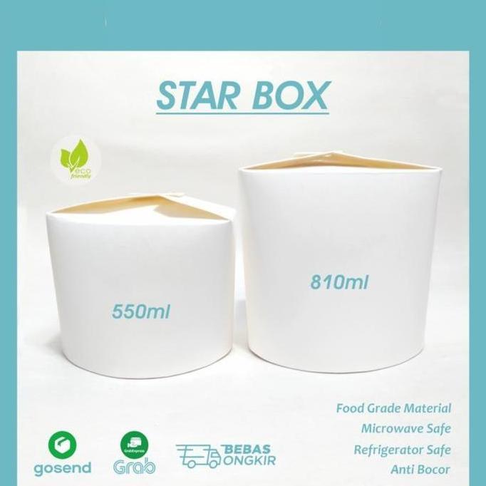 New- food pail mangkok noodle box rice bowl mangkok nasi box mie star box