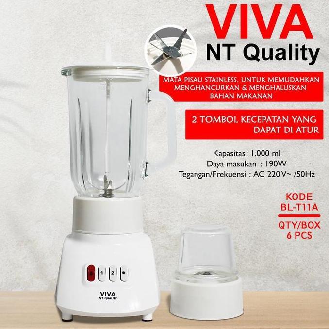 New- BLENDER VIVA NATIONAL BL-T11A / BL T11A - BLENDER KACA VIVA