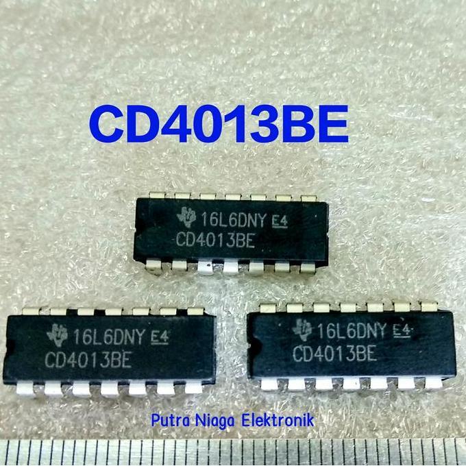 Murah (1) ic CD4013BE Dip 14 pin CD4013 / TC4013 / HEF4013 / HCF4013 putran1a Ayo Beli
