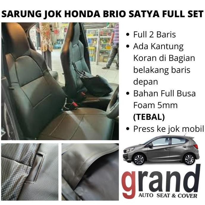 N Sarung Jok Cover Jok Mobil Brio Satya Full Set Grand Original Premium