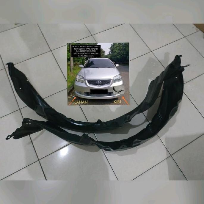 Liner Fender Depan Mobil Toyota Vios Limo 2003 2004 2005 GEN 1 HARGA SUDAH SEPASANG HARGA SPESIAL