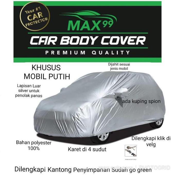 SARUNG MOBIL AGYA PUTIH BODY COVER COATING SILVER KLIK VELG SBWSILVER TERBARU