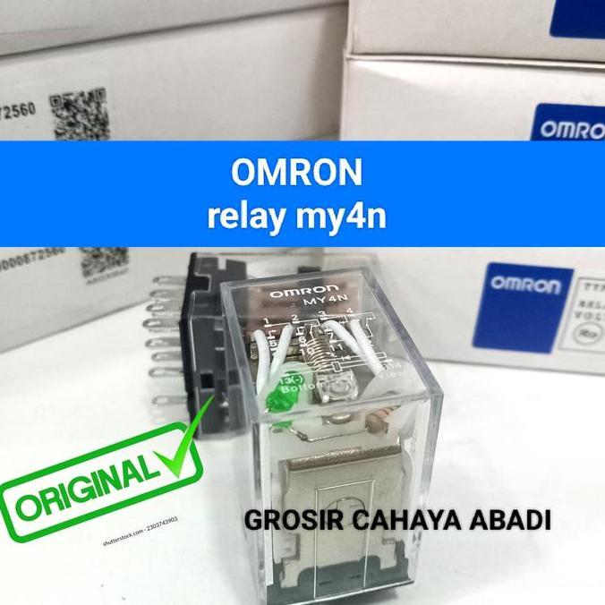 relay omron original my4/my4n 12vdc 14kaki 5a/relay my4n  original HARGA KHUSUS