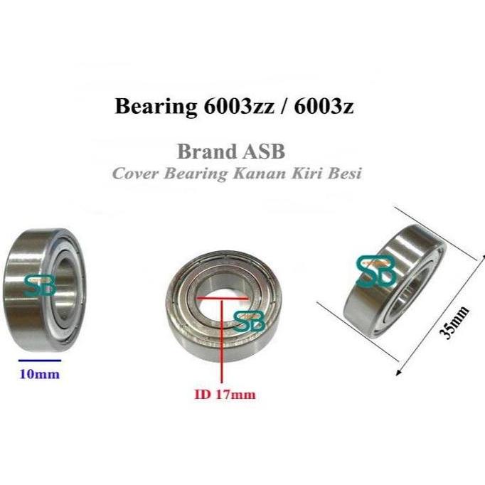 BEARING 6003Z ASB CHINA BEARING 6003Z BALL BEARING 6003ZZ CHINA ASB PRECISION BEARING 6003ZZ LAHER B