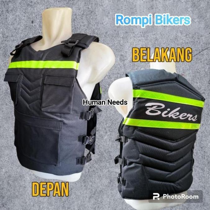 NEW ROMPI MOTOR BIKERS PREMIUM/ALAS DADA PUNGGUNG ANTI ANGIN/ROMPI MOTOR ORI