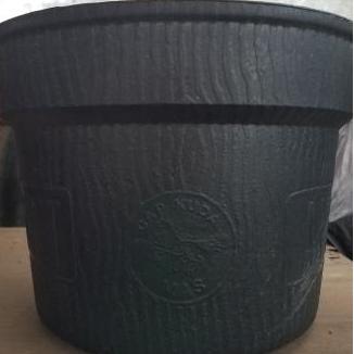 Pot Bunga Pot Karet 42 Hitam Pot Karet Lebih Dri Pot Plastik