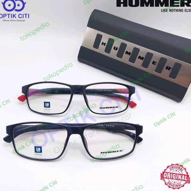 frame kacamata pria sporty hummer H 775 Ear lock Ringan original