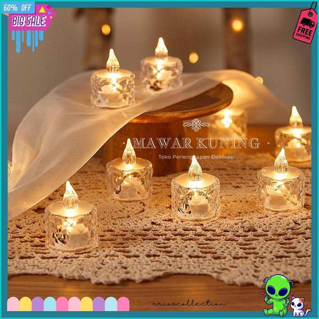 Cod [ Small & Medium ] Lilin Natal Led / Lilin Natal / Ornamen Natal