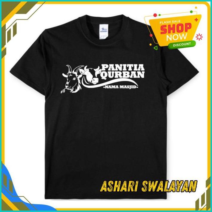 KAOS TSHIRT BAJU MURAH COMBED 30S DISTRO PANITIA QURBAN KURBAN IDUL ADHA KAMBING SAPI BISA COSTUM LO